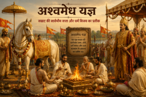 अश्वमेध यज्ञ का कलात्मक चित्रण