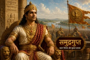 सम्राट समुद्रगुप्त का चित्र